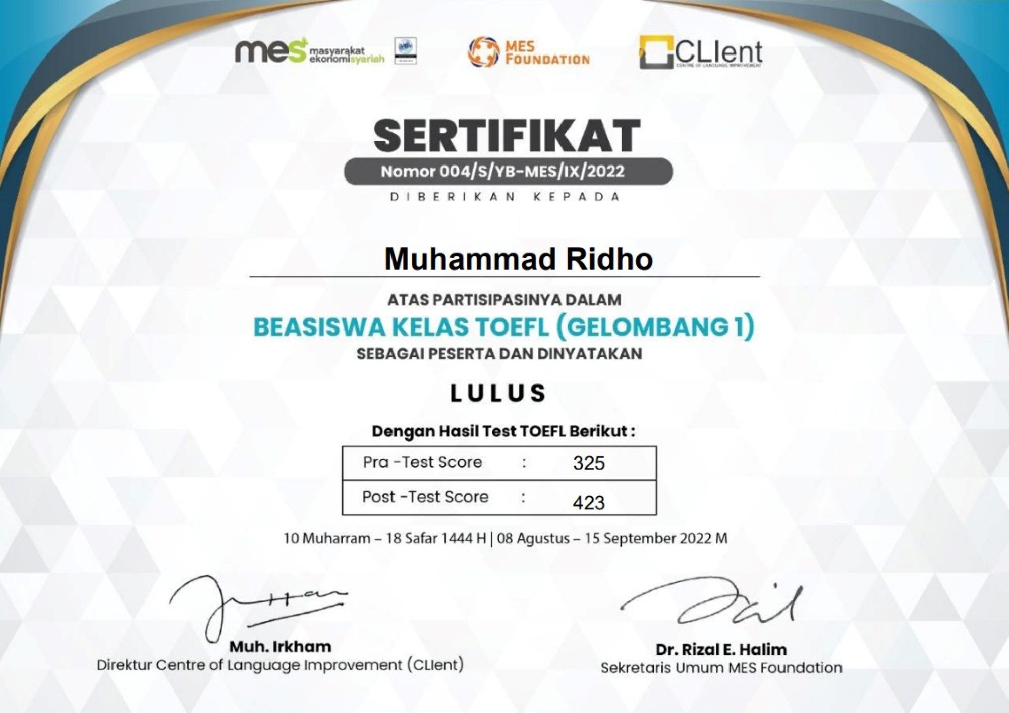 Muhammad Ridho
